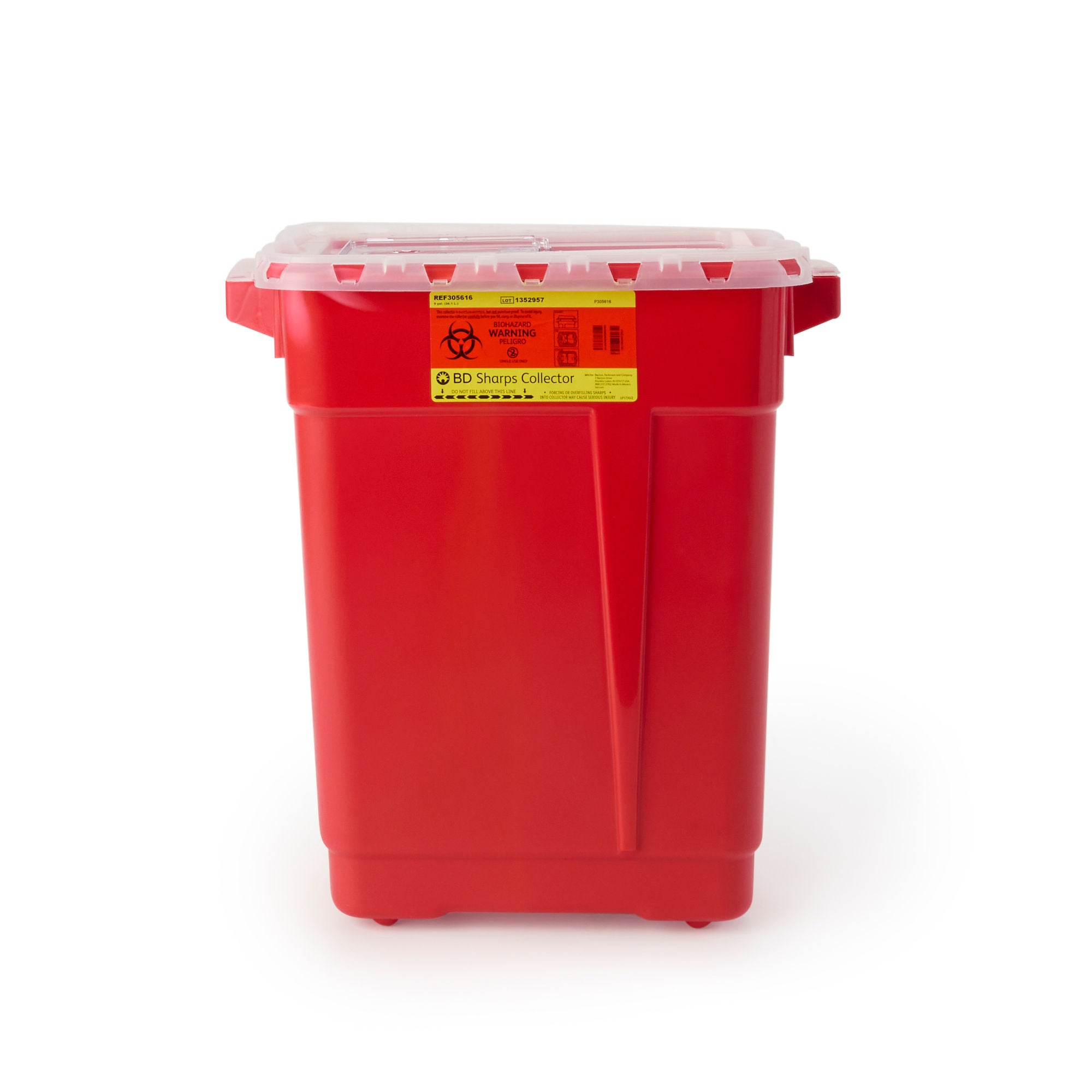 BD Multi-purpose Sharps Container, 9 Gallon, 18-1/2 x 17-3/4 x 11-3/4 Inch