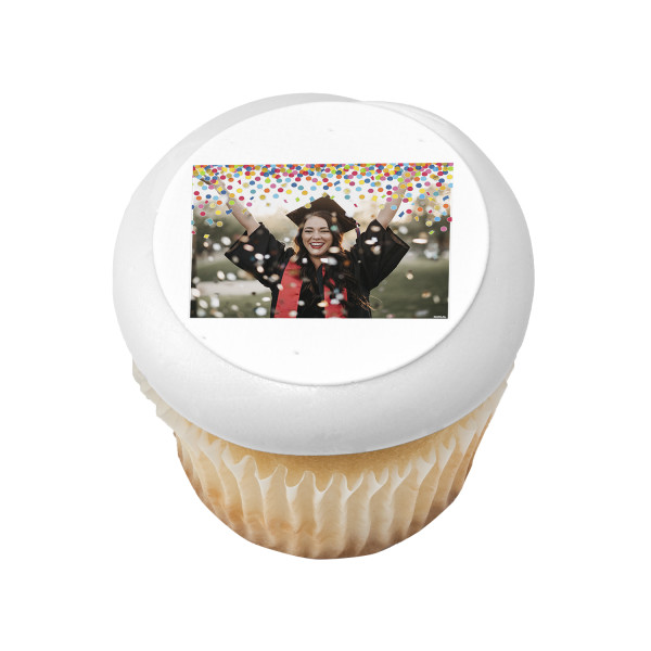 Raining Confetti PhotoCake® Edible Image® Frame