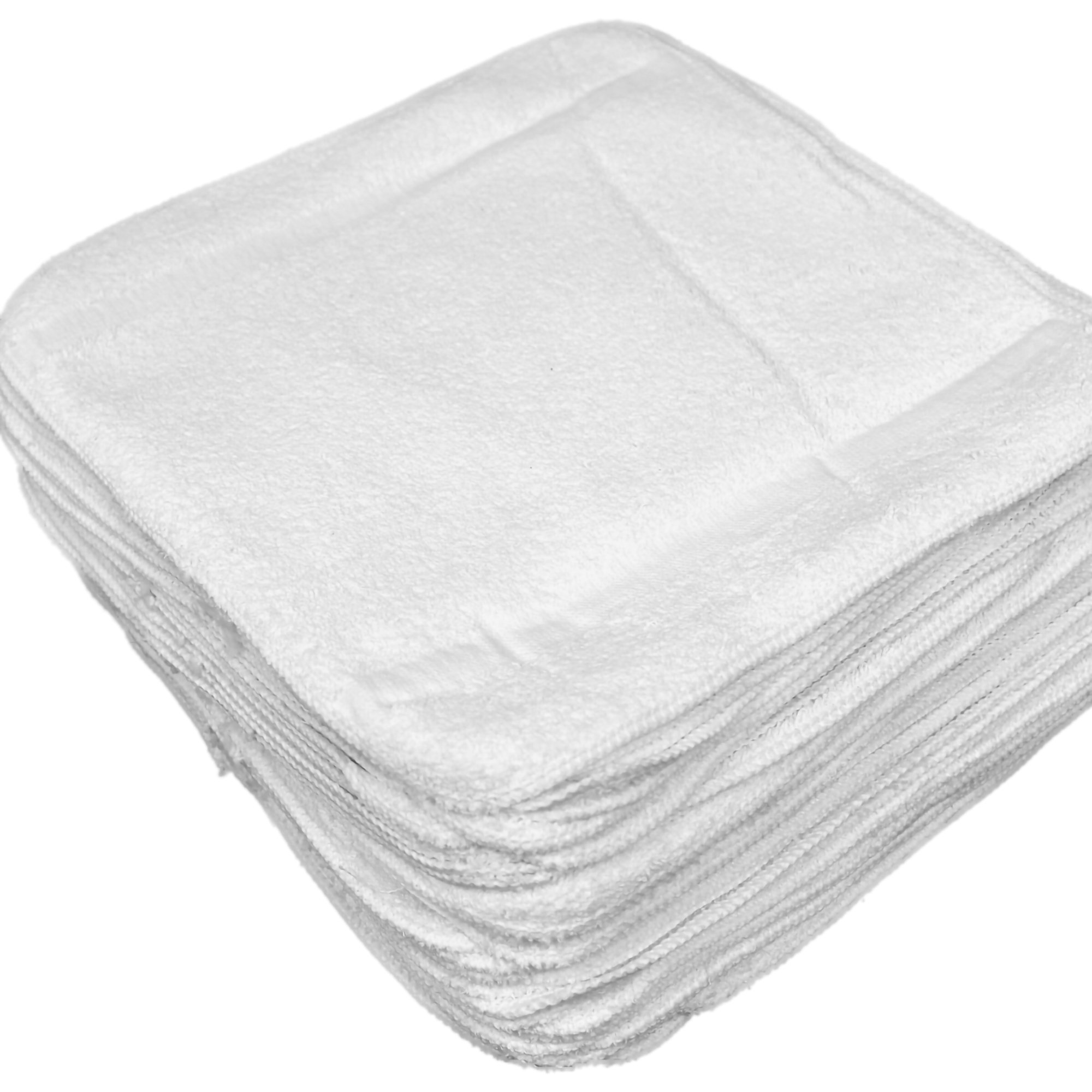 Olympic Elegance White Washcloth, 12 x 12 Inch MK 1125101