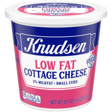 Knudsen Lowfat Small Curd Cottage Cheese 2% Milkfat, 24 oz Tub