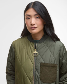 Leonie Quilted Jacket Olive/Dark Moss/Ancient