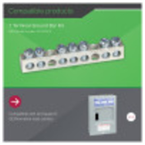 Square D By Schneider Electric PK9GTA Load Center Ground Bar Kit | Equipment Grounding Bar For Electrical Panel