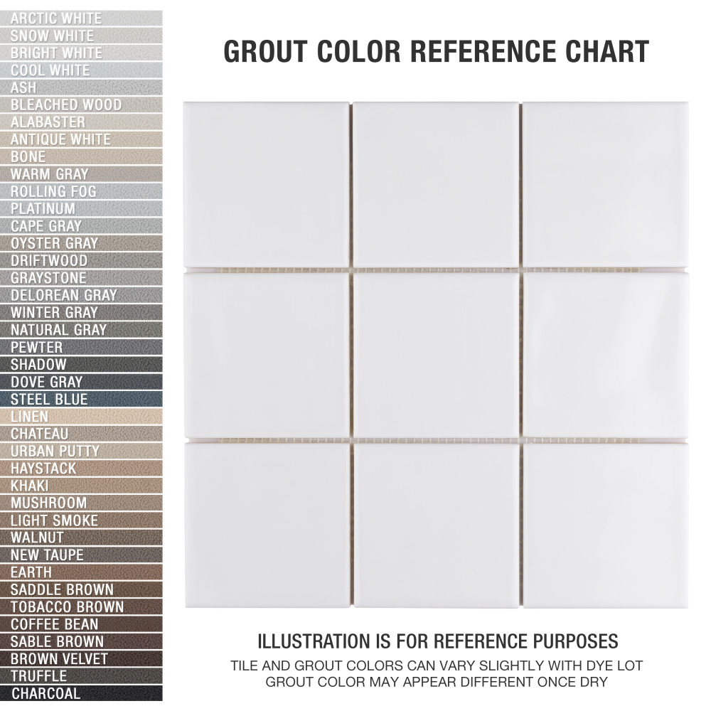 Sample – Twist Square White Ice Ceramic Mosaic Tile