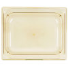 Half-size 4-inch-deep Super Pan® high-temperature plastic pan in amber