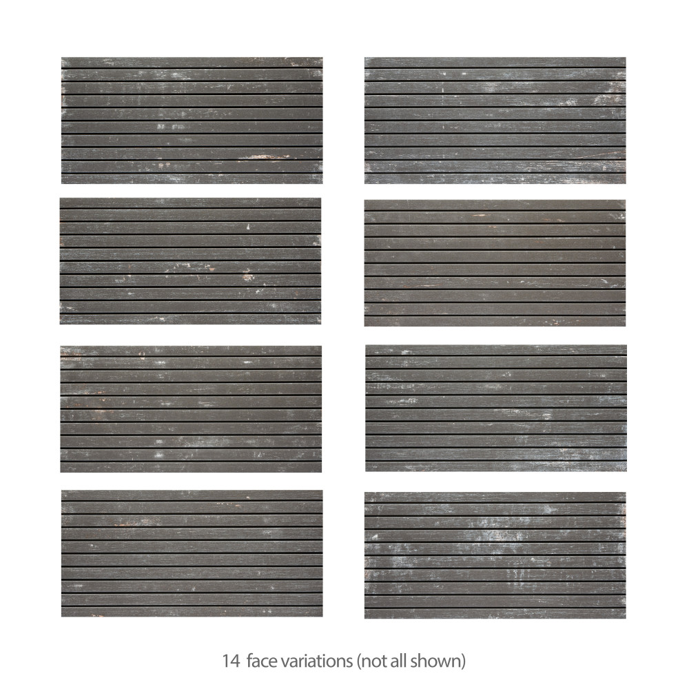 Sample – Retro Strata Nero Porcelain Floor and Wall Tile