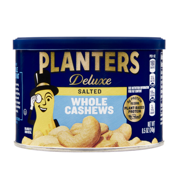 PLANTERS(r) Deluxe Whole Cashews 12/8.5oz . C1CB - Front Center Inner Pack (Hi Res)