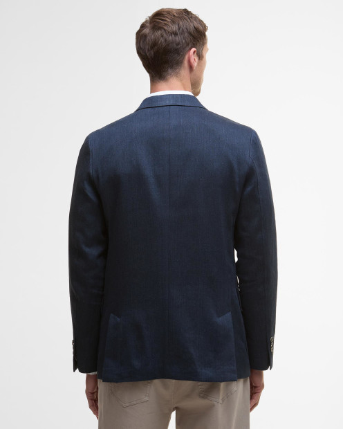 Linen Twill Blazer Classic Navy