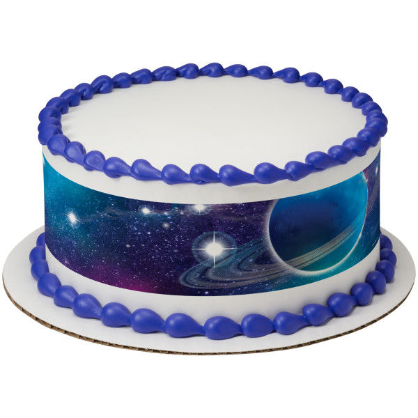 Galaxy Photoreal PhotoCake® Edible Image® Strips