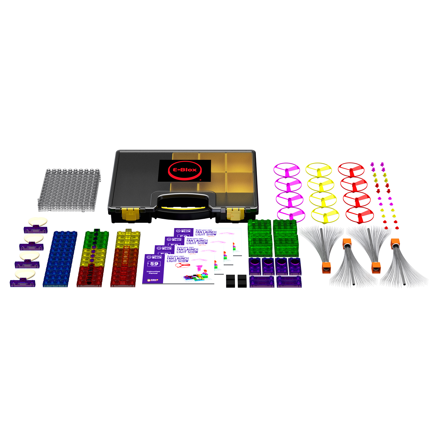 E-Blox Circuit Blox Class Set, 59 Projects Per Kit, 4 Kits image number null