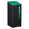 Rubbermaid Commercial, Sustain, Compost, 23 gal, Resin, Green, Square, Receptacle