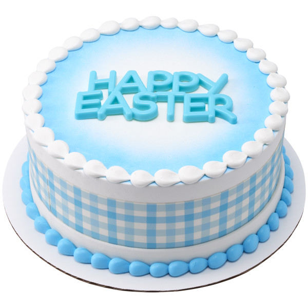 Blue Gingham PhotoCake® Edible Image® Strips