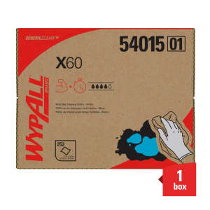 KIM54015, Kimberly Clark, WypAll Multi-Task, 12.50"x16.80", Hydroentangled, Industrial Wipers, White