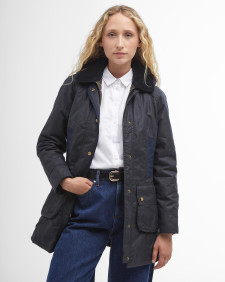 Bower Waxed Jacket Navy-Classic