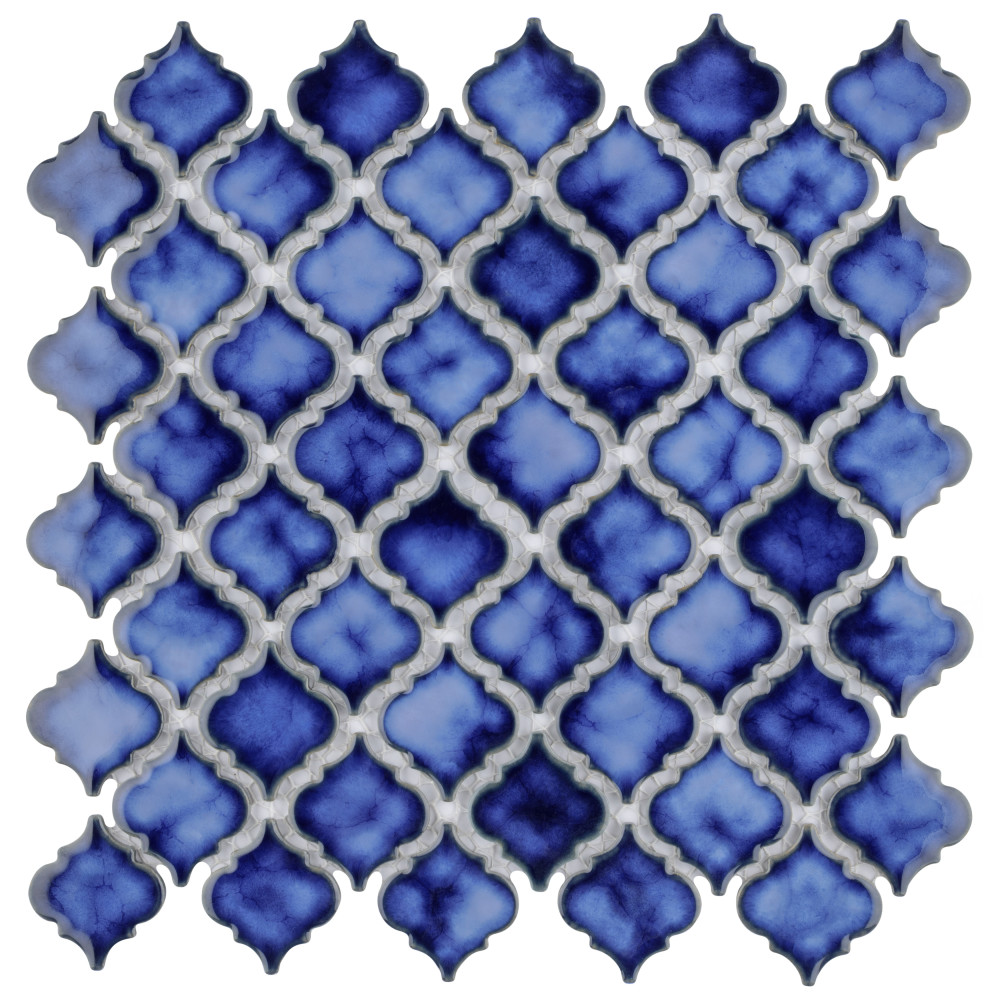 Sample – Hudson Tangier Sapphire Porcelain Mosaic Tile