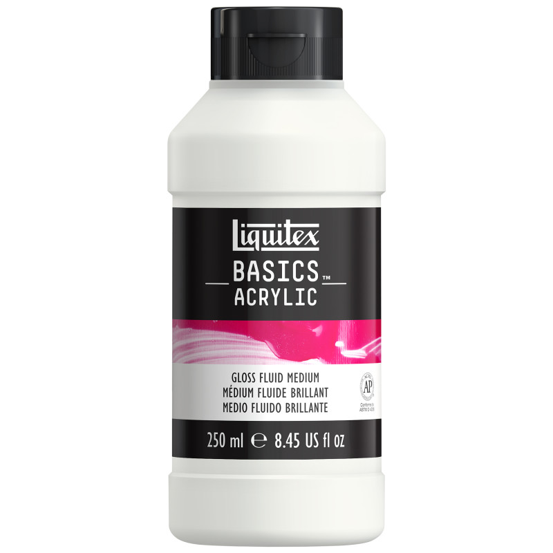 BASICS Gloss Fluid Medium, 250 mL Bottle