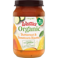 Wattie's® Organic Butternut & Sweetcorn Risotto 170g 8+ months