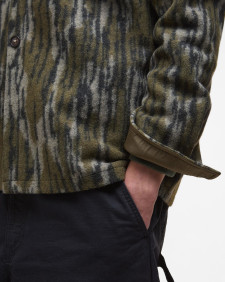 Boldon Relaxed Camo Overshirt Forest