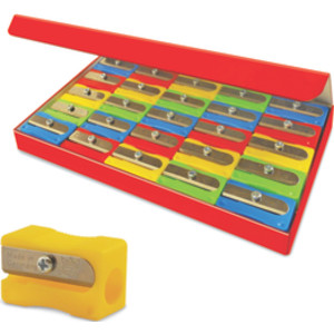 Single Hole Pencil Sharpener, Pack of 25