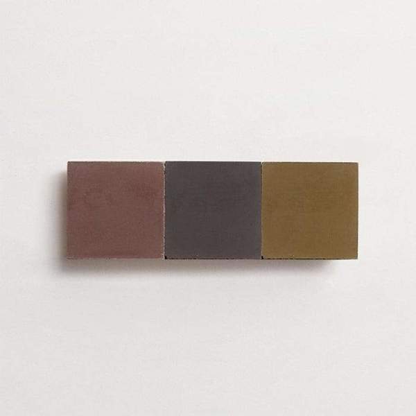 cement: mythology checkerboard | wildwood | grande | matte | trio | army, charcoal, + fig | sample 