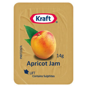 kraft® apricot jam portion 300x14g image