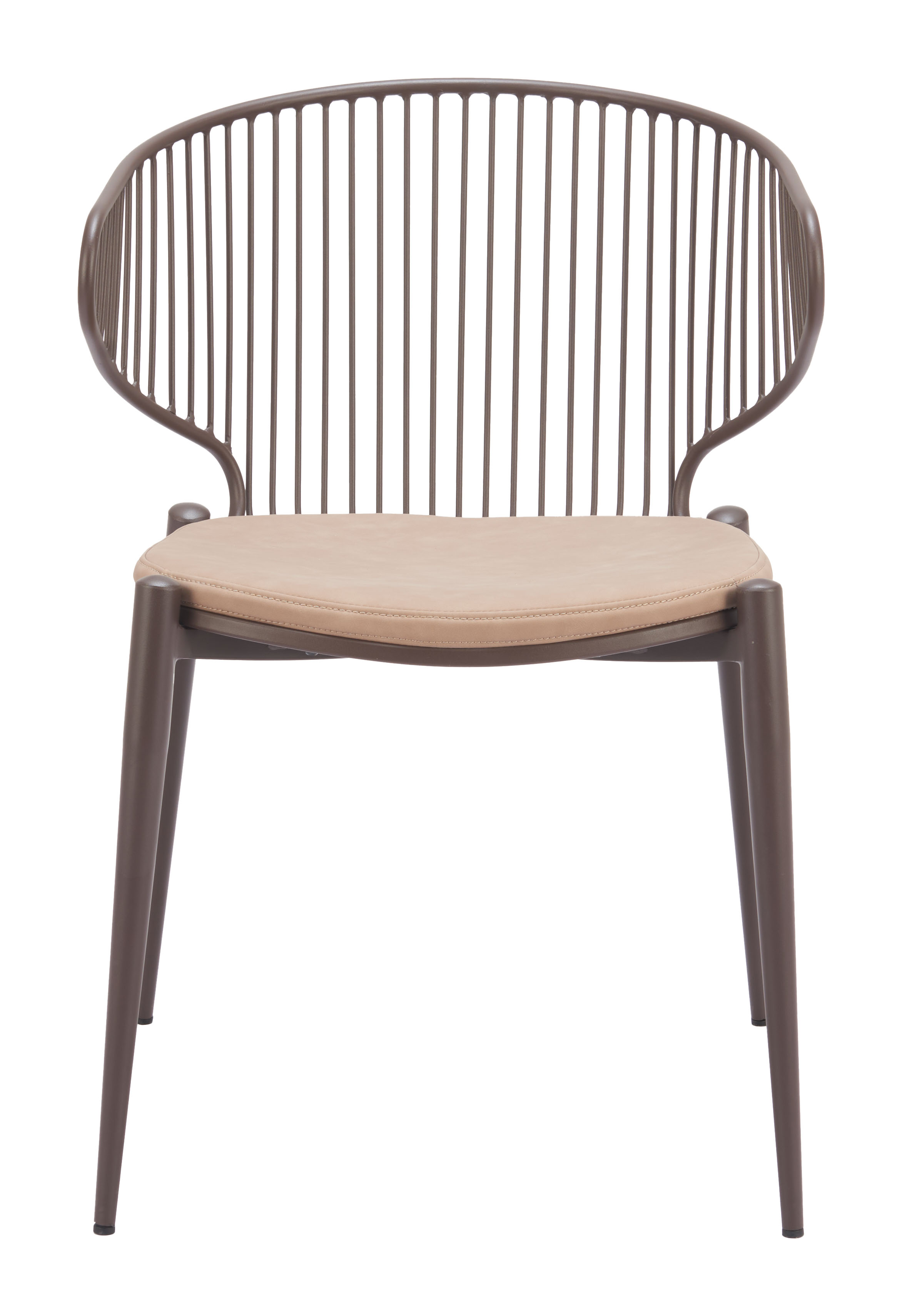 Silues Dining Chair (Set of 2) Taupe & Brown product image