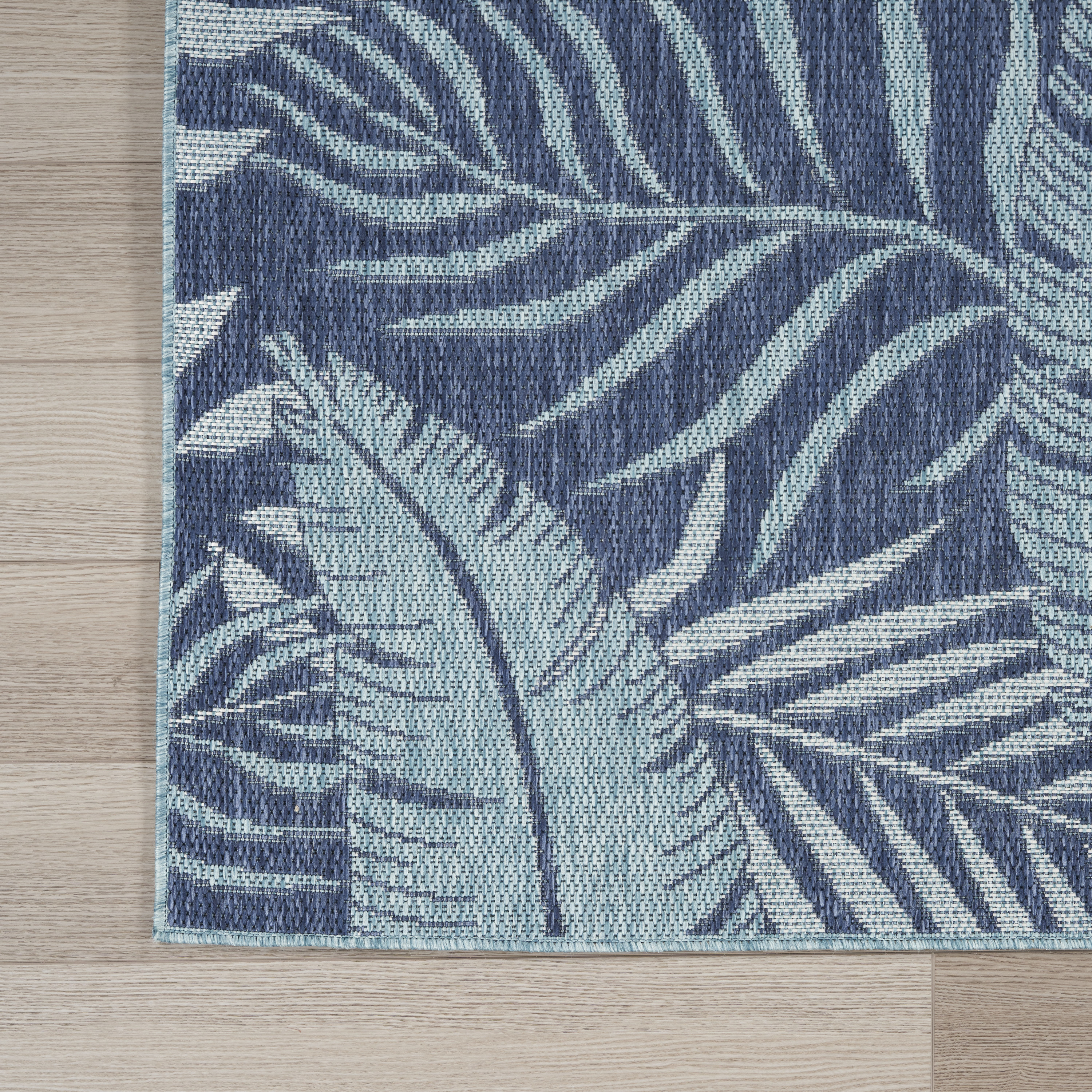Nourison Garden Oasis 9' x 12' Navy Tropical Rug