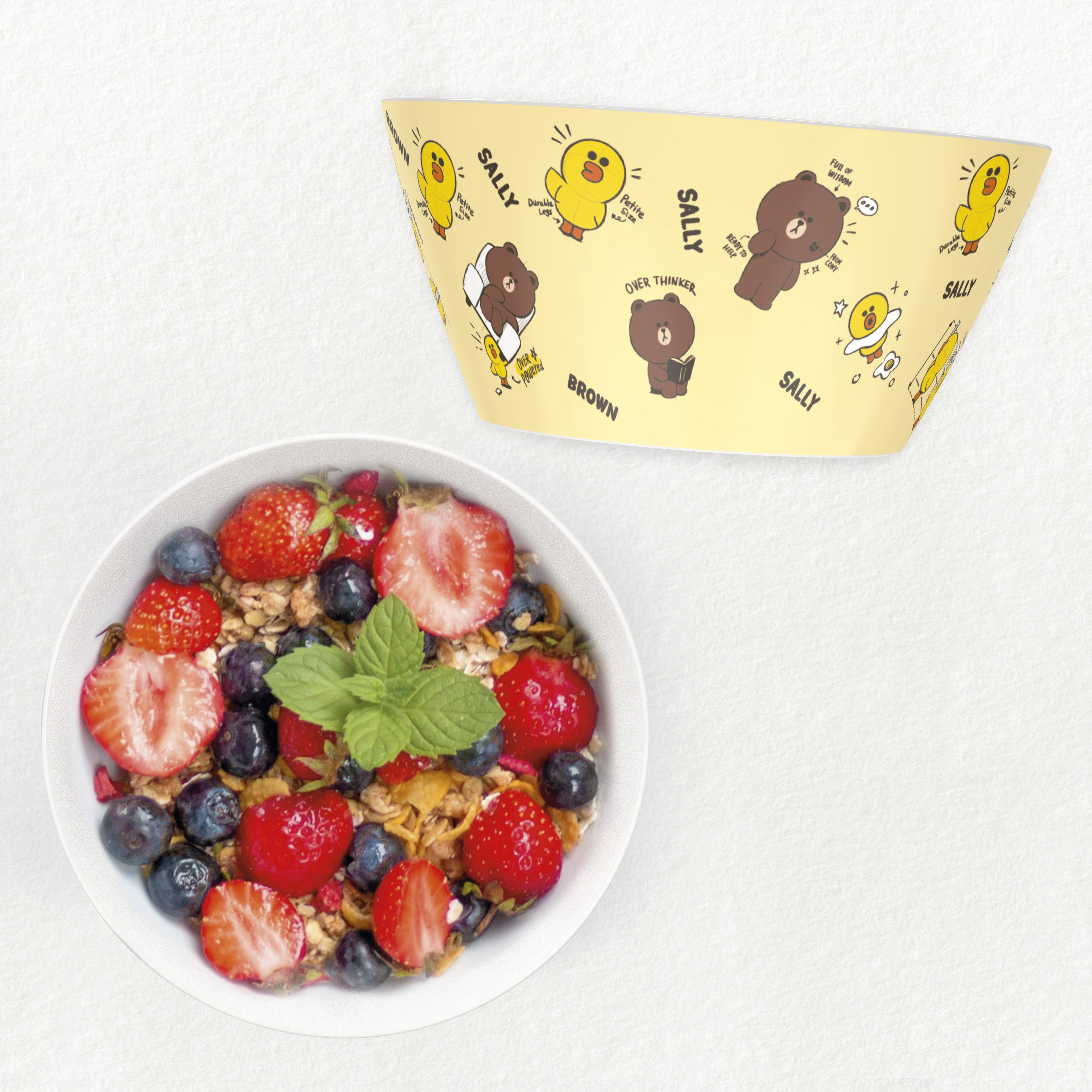 Line Friends Dinnerware Set, Teddy Bear, 2-piece set slideshow image 5 Line Friends Dinnerware Set, Teddy Bear, 2-piece set slideshow image 5