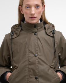 Barbour for Margaret Howell Women's Transport Waxed Jacket Kelp