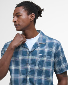 Fairlands Check Short-Sleeved Shirt Dusk Blue