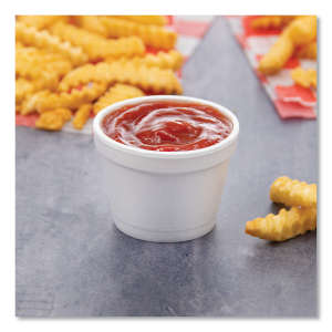 Dart, Bowl Containers, 4 oz, Foam, White