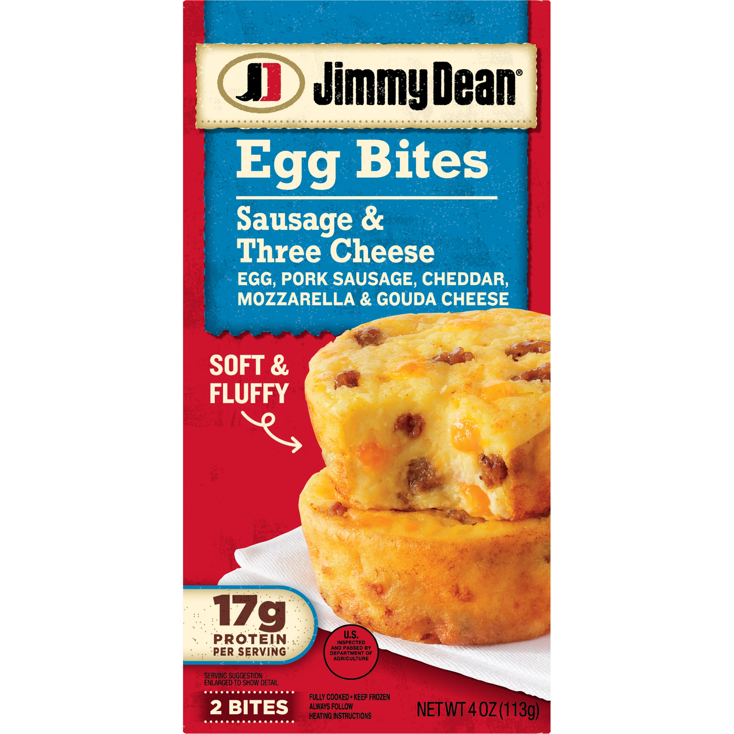 Sausage and Three Cheese Egg Bites