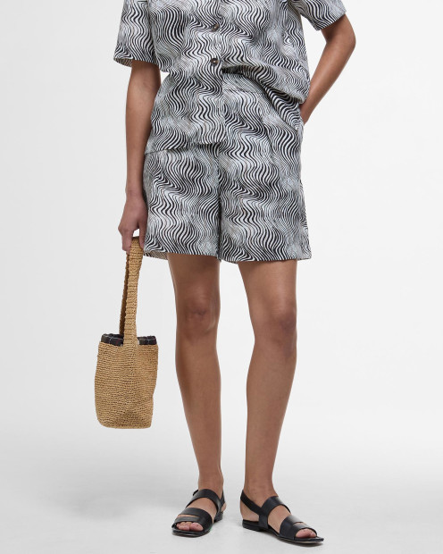 Romy Shorts Monochrome Print