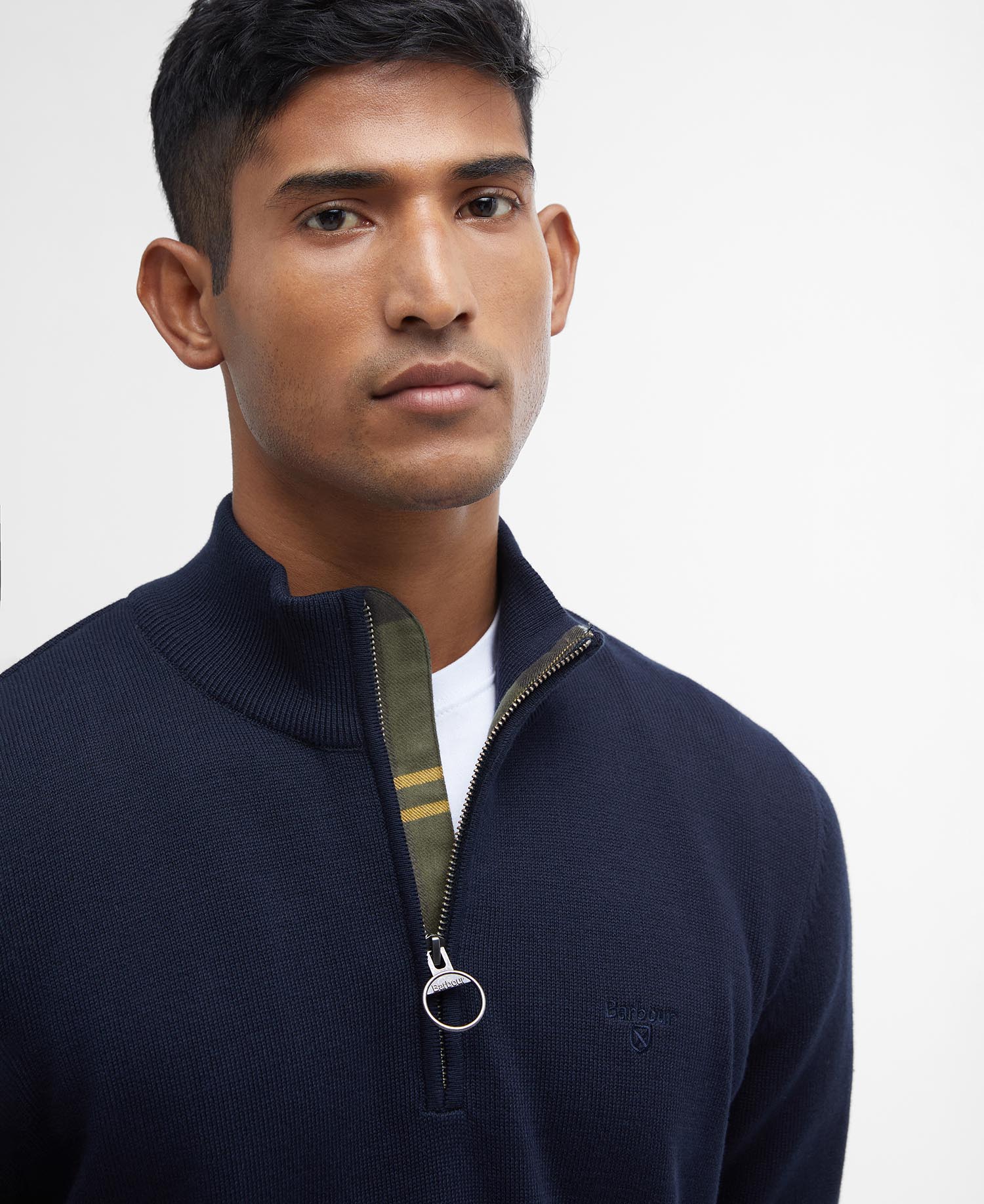 Felpa in cotone con mezza zip image number 3