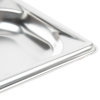 Half-long-size 1 ¼-inch-deep Super Pan V® stainless steel steam table pan