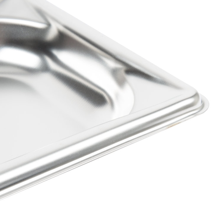 Half-long-size 1 ¼-inch-deep Super Pan V® stainless steel steam table pan
