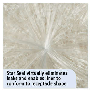 NSN8105015171353, AbilityOne®, SKILCRAFT LLDPE ProPerformance Liner, 33 gal Capacity, 33 in Wide, 39 in High, 0.8 Mils Thick, Clear