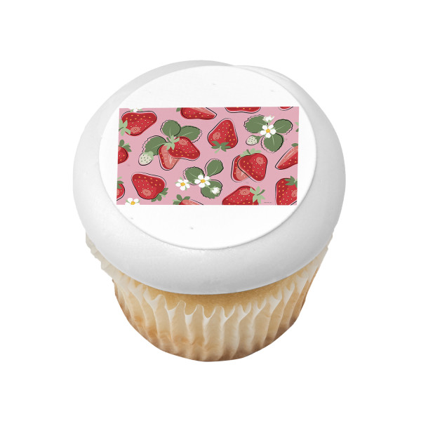 Strawberry Pattern Sheet PhotoCake® Edible Image®