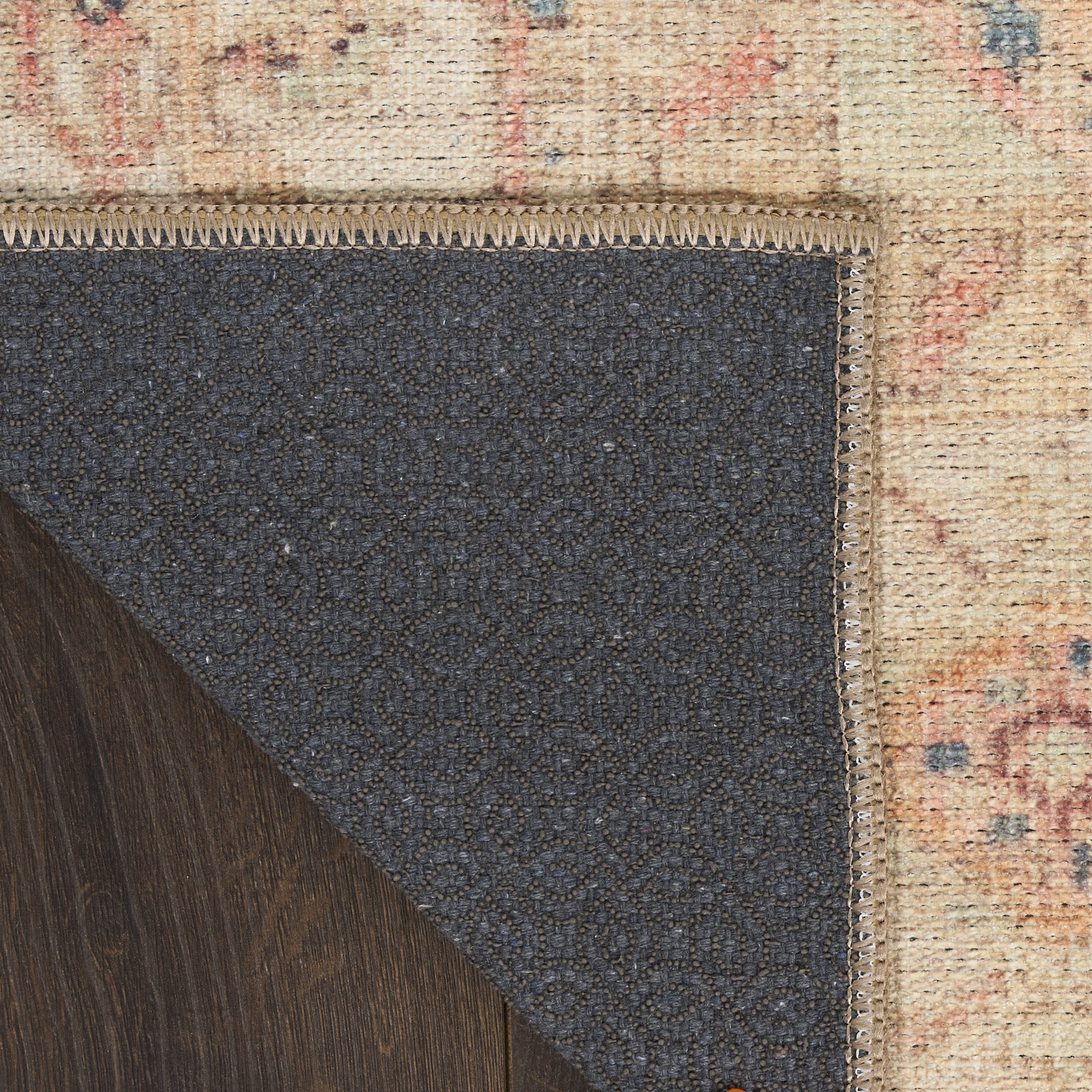 Nourison Vintage Washables 9'10" x 13'2" Multicolor Vintage Indoor Rug