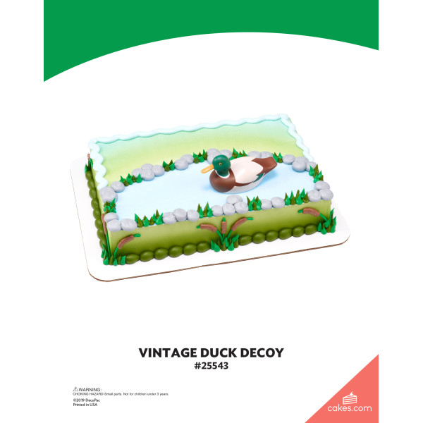 Vintage Duck Decoy The Magic of Cakes® Icing Only Page