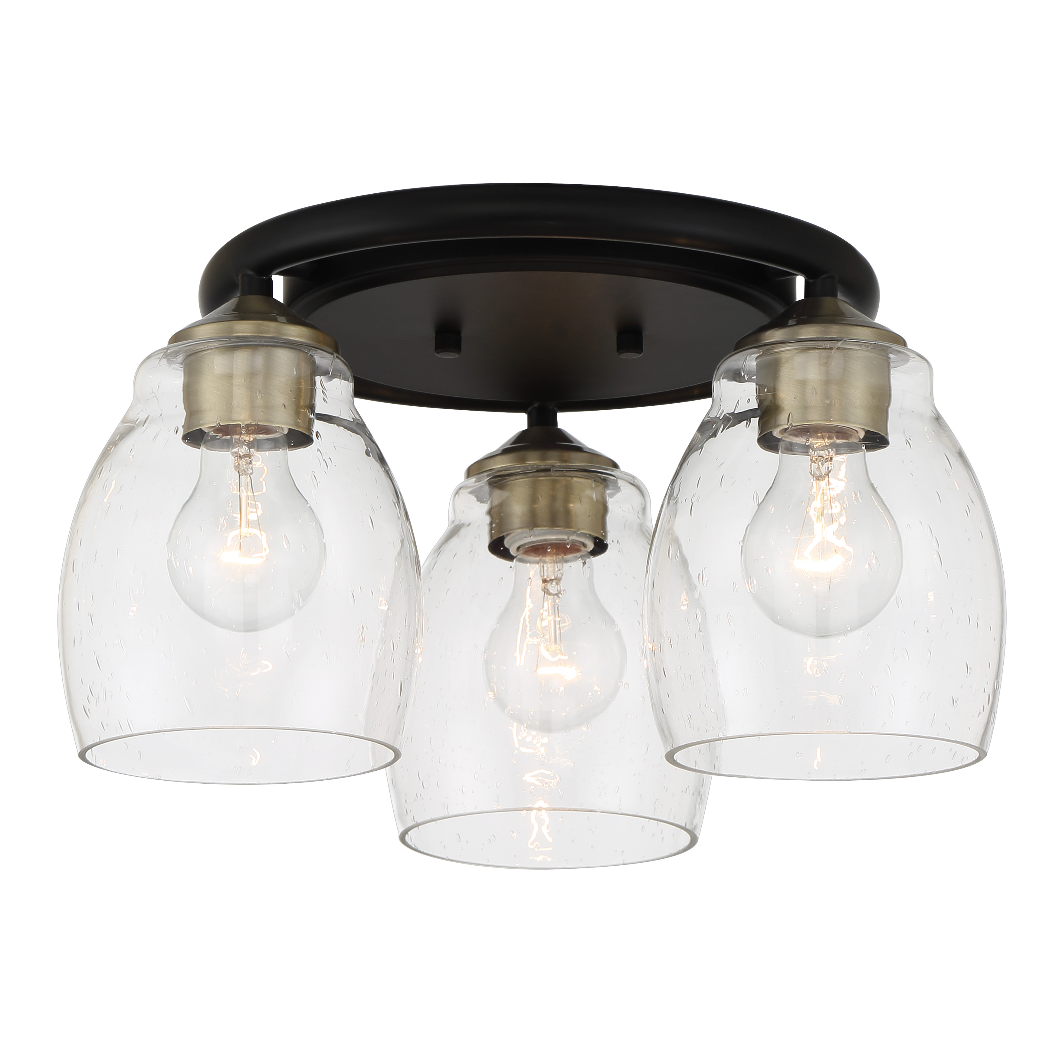 Winsley - 3 Light Flush Mount Fixture in Metal