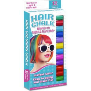 Hair Coloring Chalk, 12 Colors