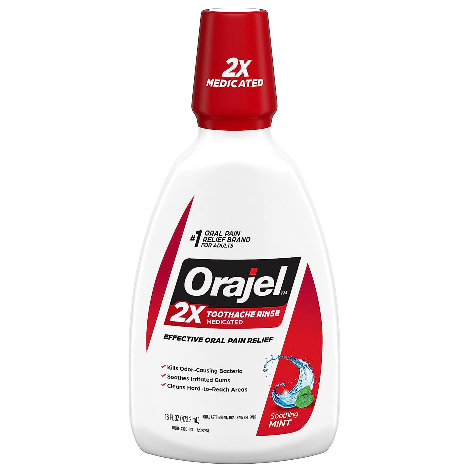 Orajel™ for Toothache Analgesic and Astringent Rinse Soothing Mint