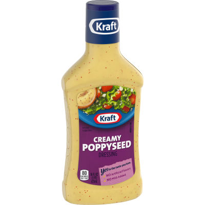 Kraft Creamy Poppyseed Dressing, 16 fl oz Bottle