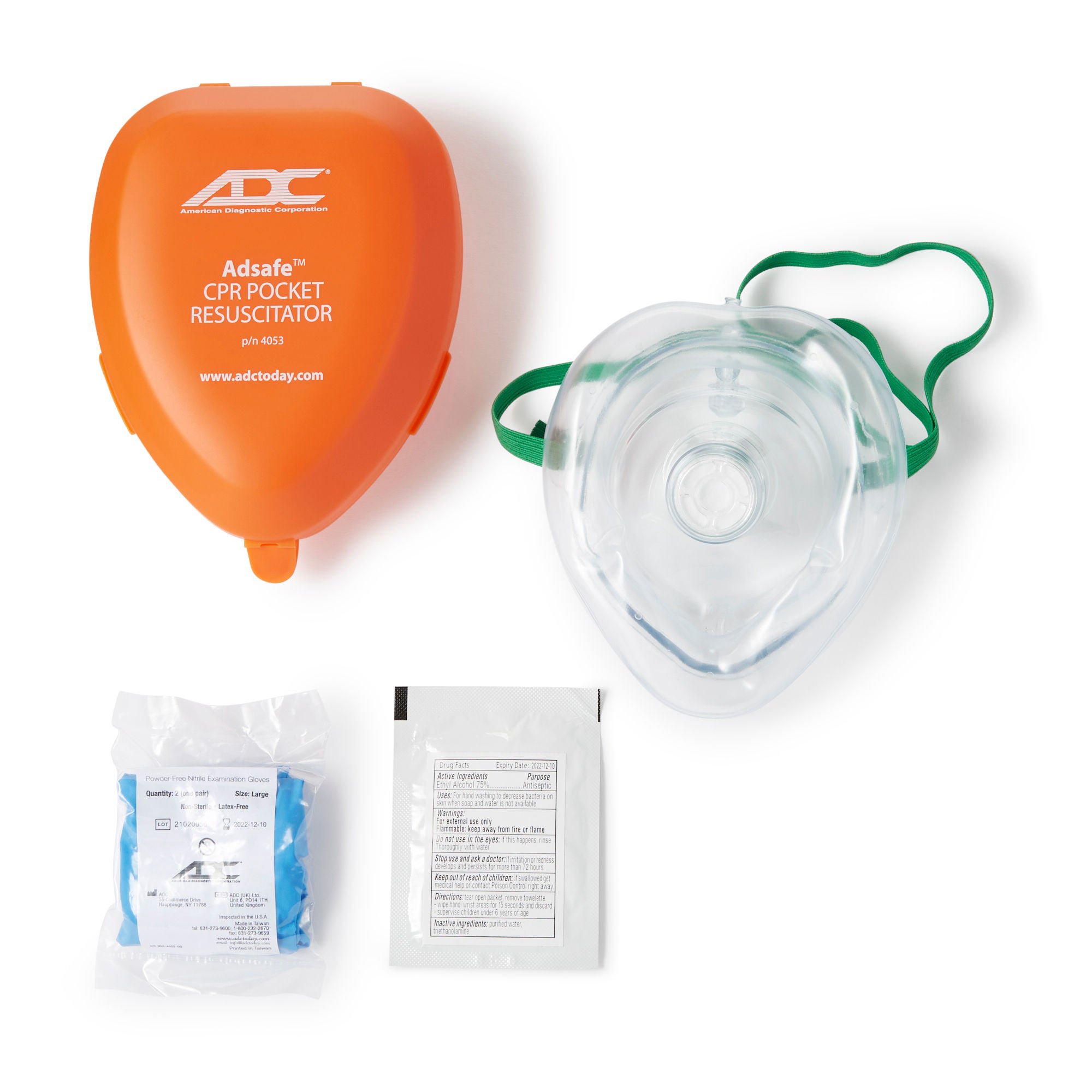 Adsafe™ CPR Pocket Resuscitation Mask