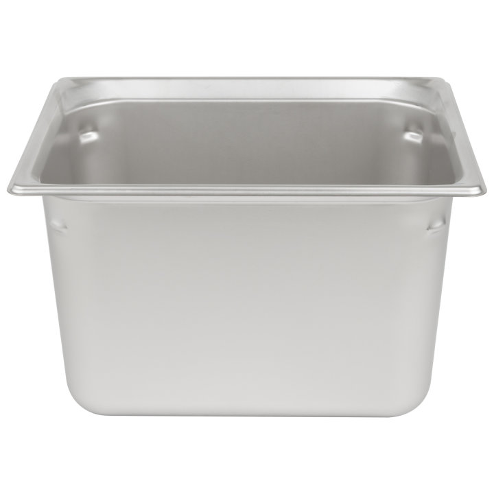 Half-size 8-inch-deep Super Pan 3® stainless steel steam table pan