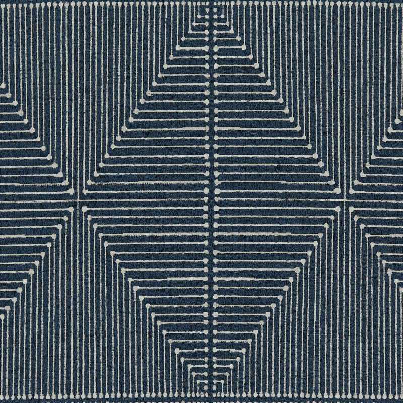 Inkdrop Navy Curtains