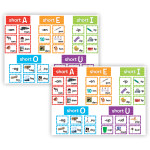 Teacher Created Resources&reg; Short Vowels Pocket Chart Cards, 205 Pieces Per Pack, 2 Packs TCR20850-2
