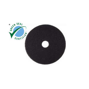 3M,  Strip 7200 Round Floor Pad, 24", Black