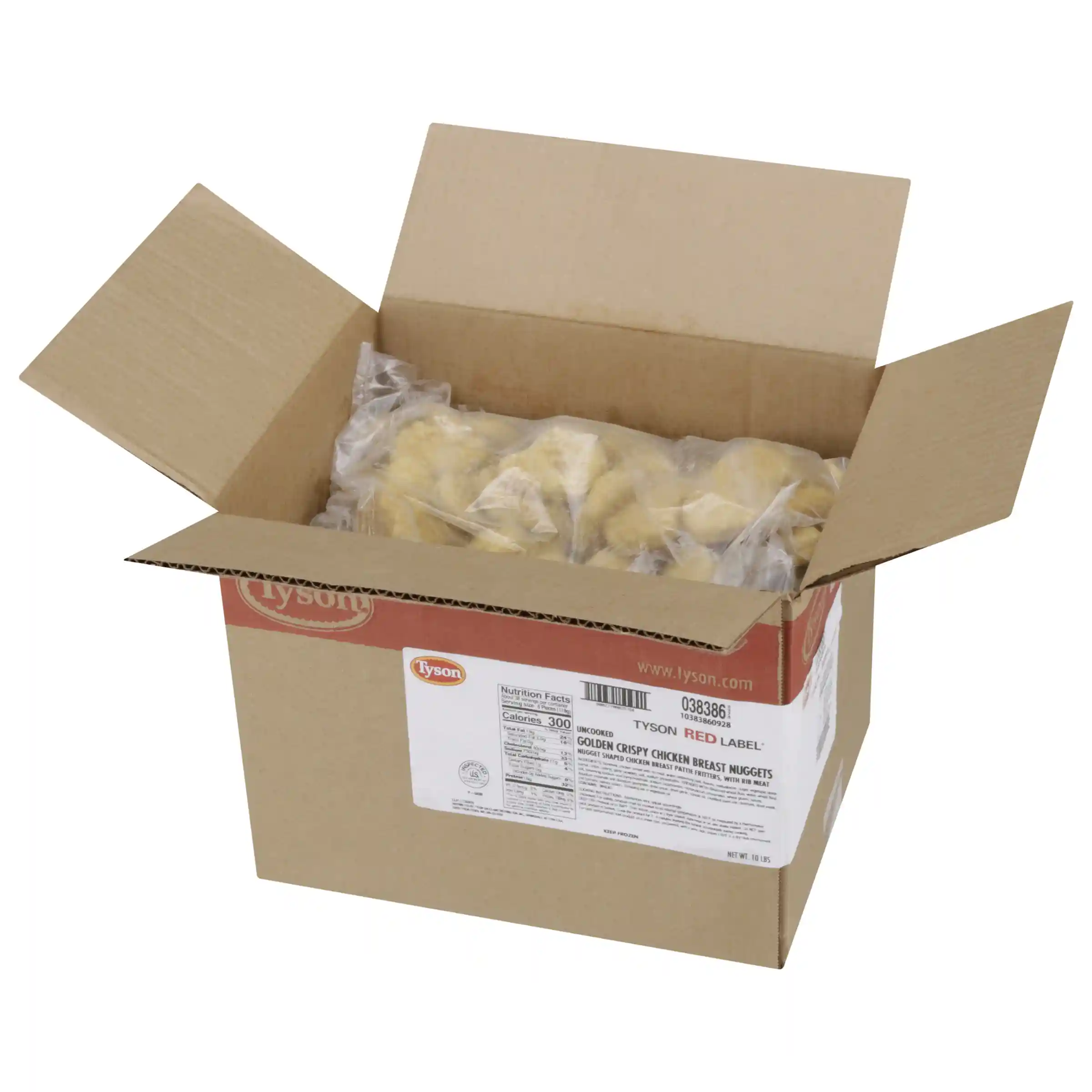 Tyson Red Label® Uncooked Breaded Golden Crispy Chicken Breast Nuggets_image_4