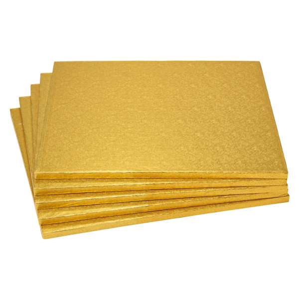 16" Square Gold Foil Cake Board